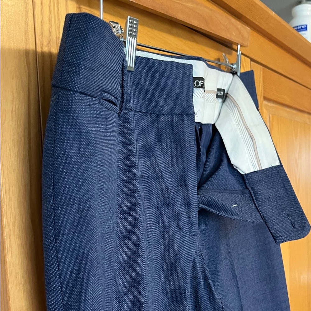 LOFT Women's Navy Dress Pants - Picture 5 of 5